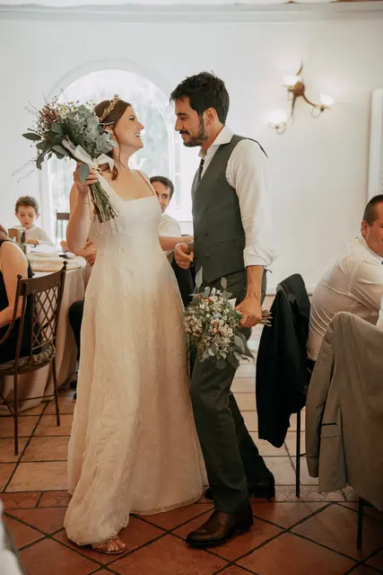 Boda de Vega y Pablo en Masía de Lacy, Náquera banquete