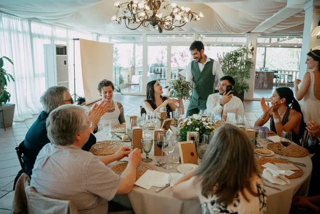 Boda de Vega y Pablo en Masía de Lacy, Náquera banquete