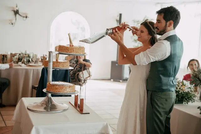 Boda de Vega y Pablo en Masía de Lacy, Náquera banquete