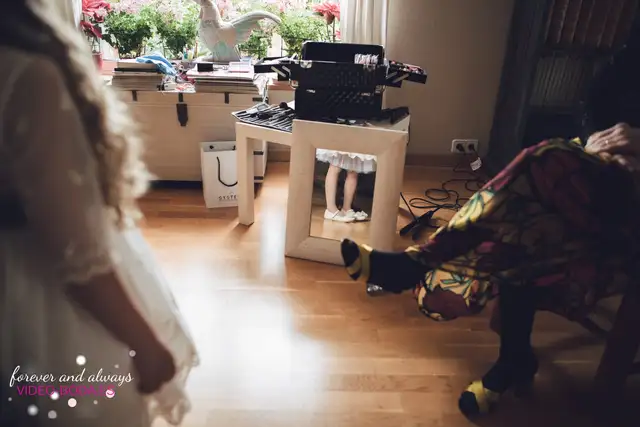 Familia de Lucas durante los preparativos de la boda