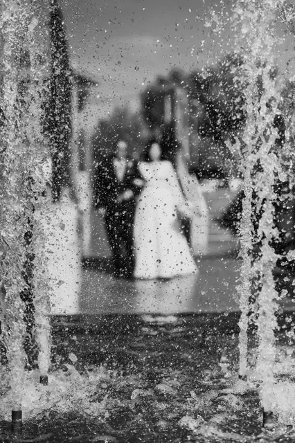 Reportaje boda San Patrcio Celia Ruben BW Salida / Entrada