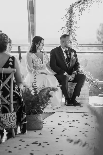 Reportaje boda San Patrcio Celia Ruben BW ceremonia