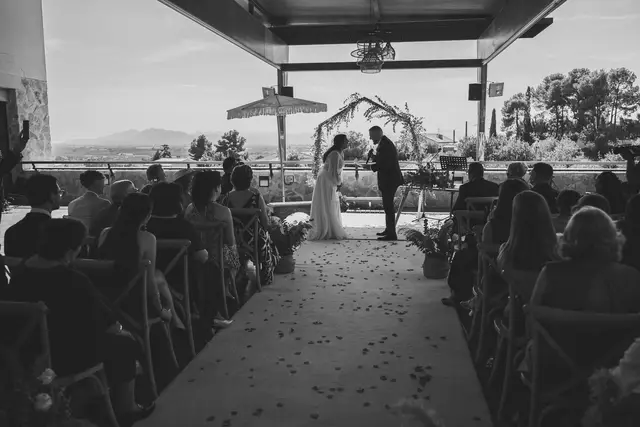 Reportaje boda San Patrcio Celia Ruben BW ceremonia