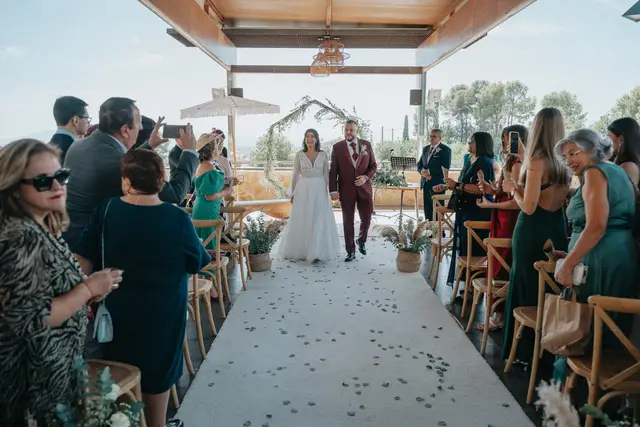 Reportaje boda San Patrcio Celia Ruben Salida / Entrada