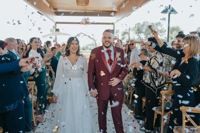 Reportaje boda San Patrcio Celia Ruben Salida / Entrada