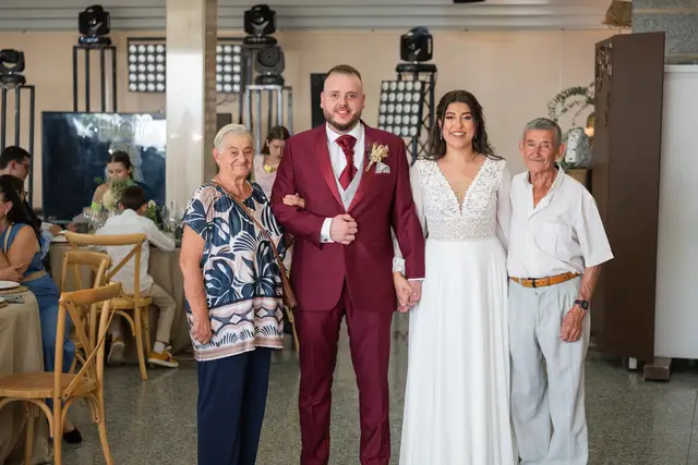 Reportaje boda San Patrcio Celia Ruben banquete