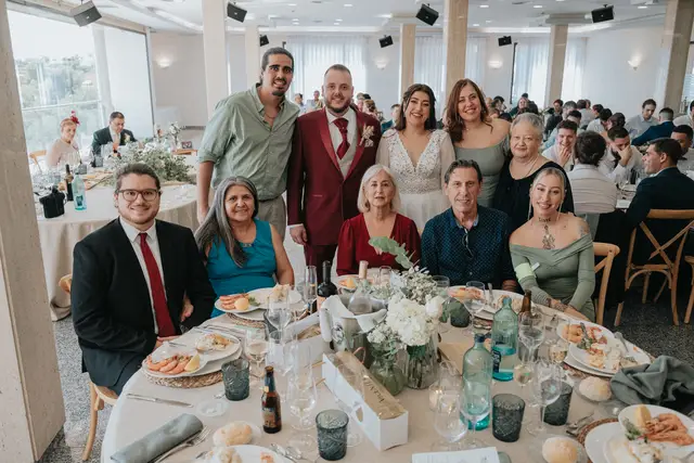 Reportaje boda San Patrcio Celia Ruben banquete