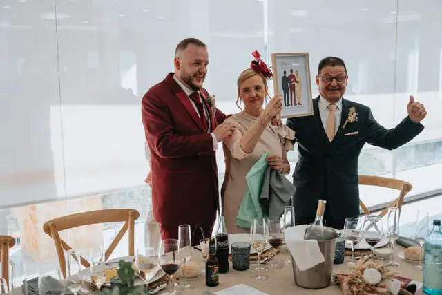 Reportaje boda San Patrcio Celia Ruben banquete emotivas