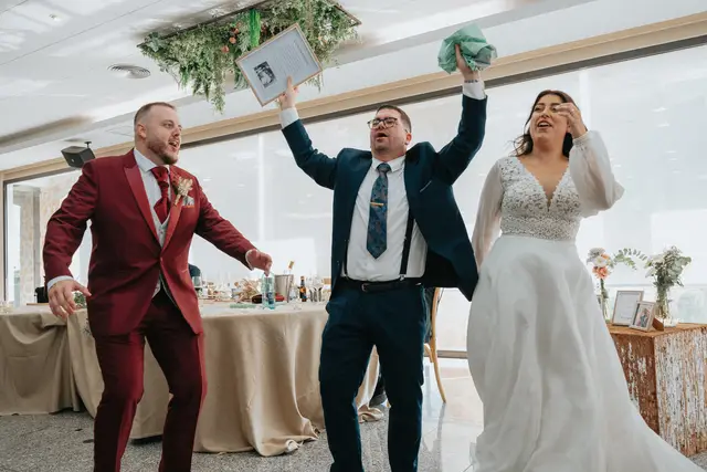 Reportaje boda San Patrcio Celia Ruben banquete portada