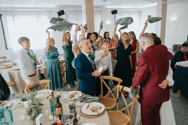 Reportaje boda San Patrcio Celia Ruben banquete