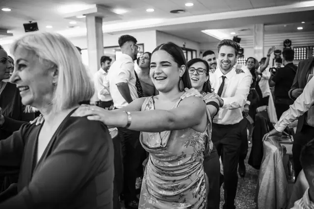 Reportaje boda San Patrcio Celia Ruben BW banquete