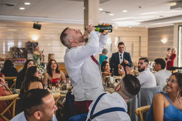 Reportaje boda San Patrcio Celia Ruben banquete