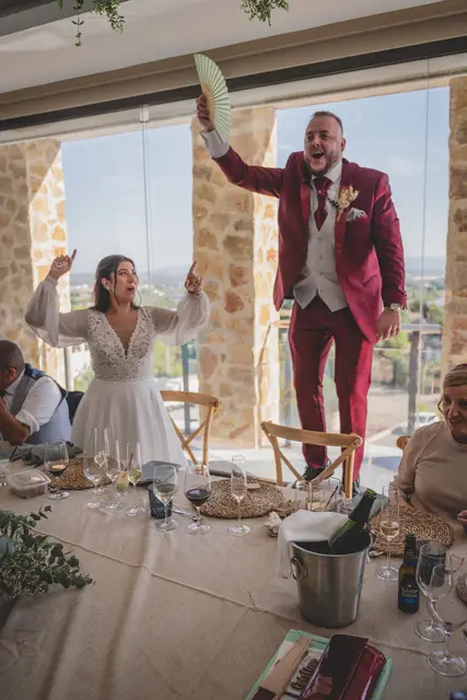 Reportaje boda San Patrcio Celia Ruben banquete