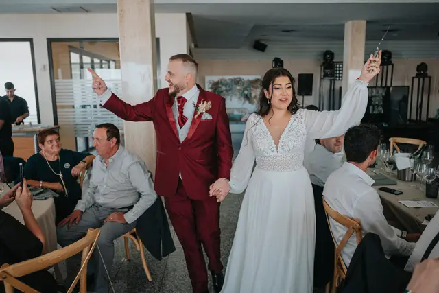 Reportaje boda San Patrcio Celia Ruben banquete