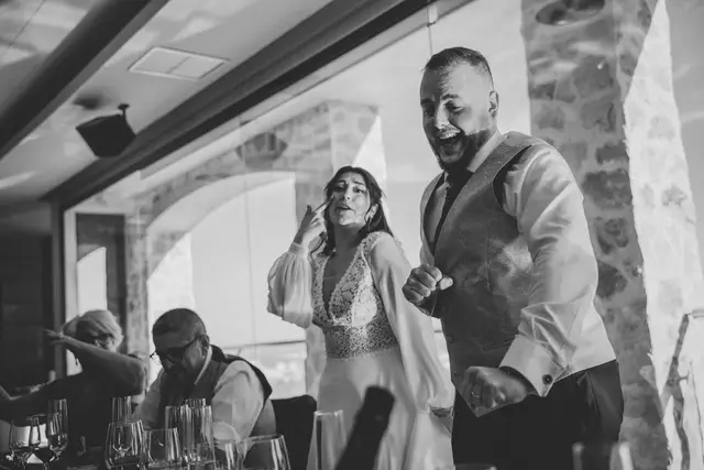 Reportaje boda San Patrcio Celia Ruben banquete divertidas portada