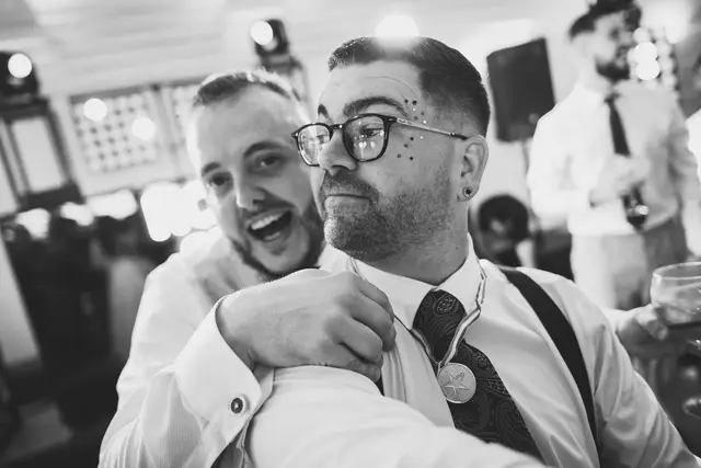 Reportaje boda San Patrcio Celia Ruben BW fiesta