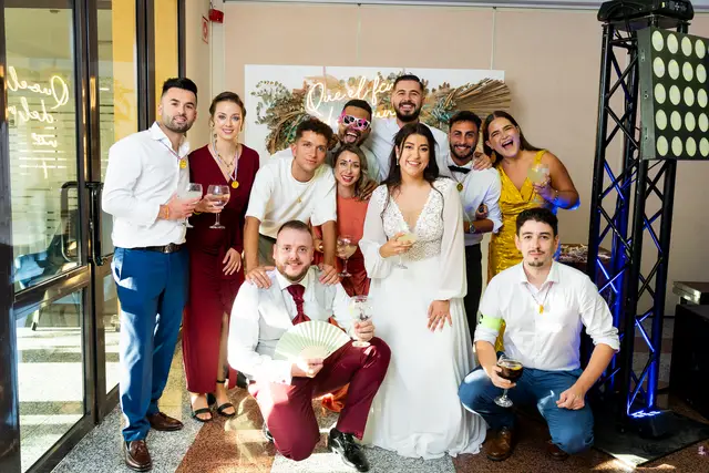 Reportaje boda San Patrcio Celia Ruben photocall