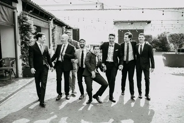 boda Crsitina  Enrique Monteolivete masia de las estrellas BW coctel grupales