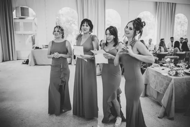 boda requena dominio vega Adri Eli BW banquete damas