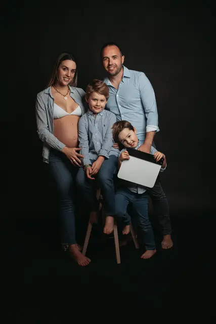 sesion embarazo Nueria Raul reportaje familia