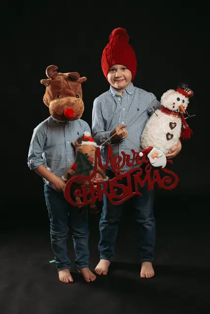 sesion embarazo Nueria Raul navidad portada