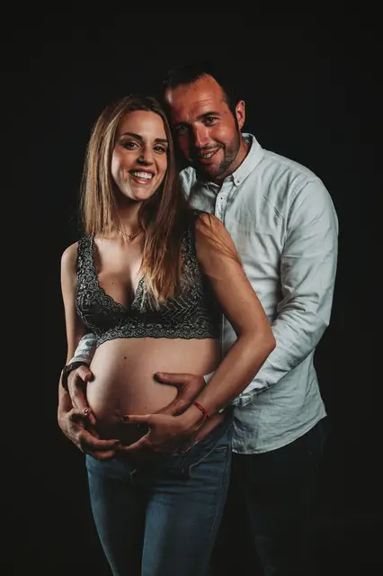 sesion embarazo Nueria Raul divertidas fotos embarazo gonzalo