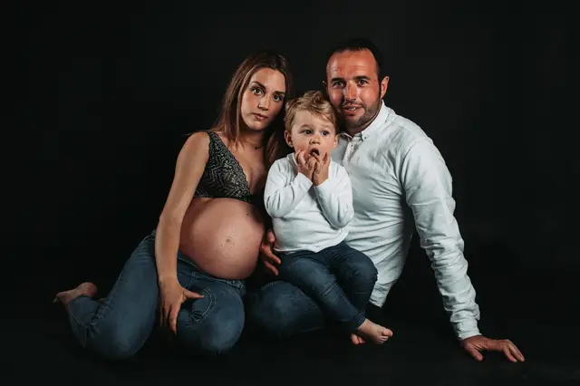 sesion embarazo Nueria Raul reportaje familia