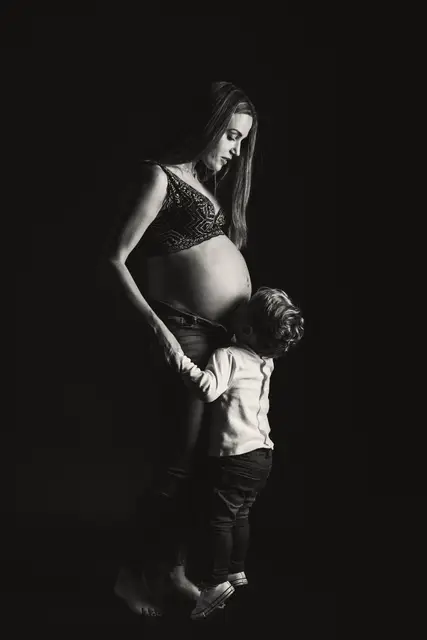 sesion embarazo Nueria Raul BW fotos embarazo gonzalo portada
