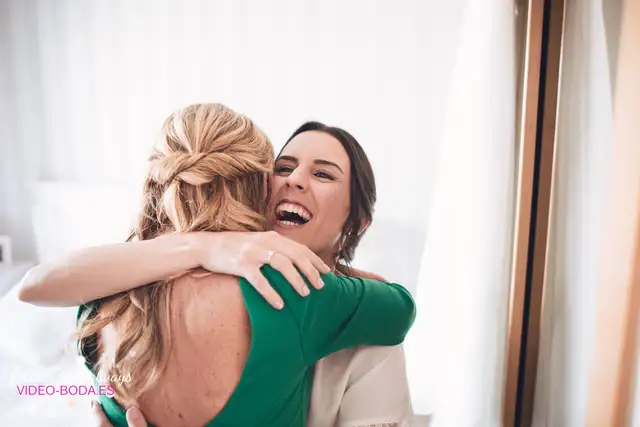 Encarna durante los preparativos de su boda