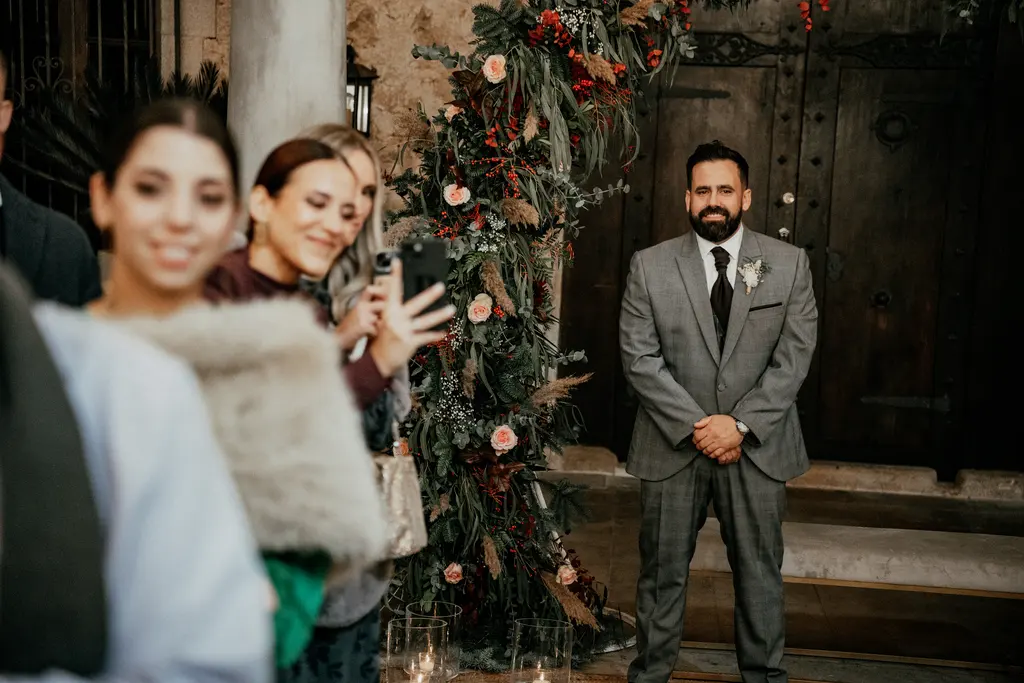 reportaje boda Itziar Carlos Ca pareja Salida Entrada nupcial