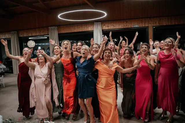 Reportaje boda Bodega Finca Calderon Requena banquete