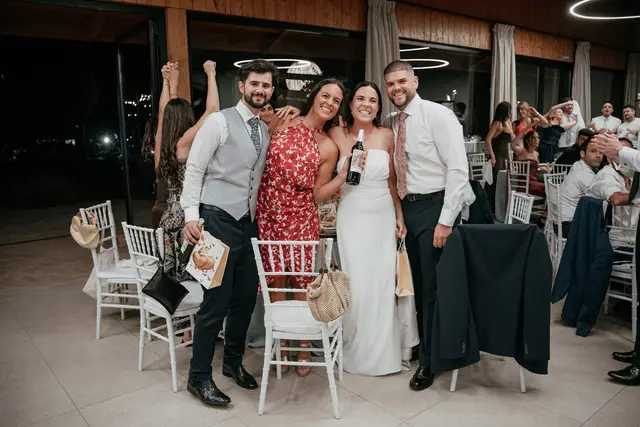 Reportaje boda Bodega Finca Calderon Requena banquete