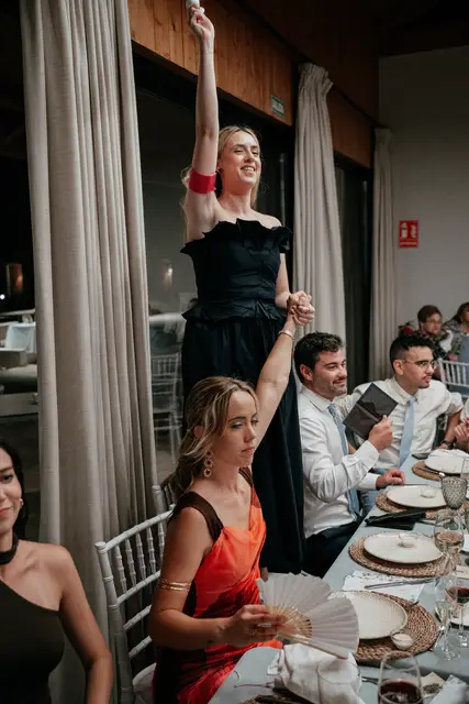 Reportaje boda Bodega Finca Calderon Requena banquete