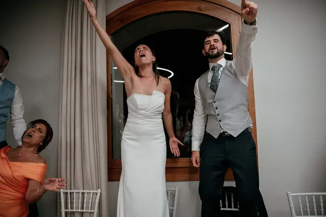 Reportaje boda Bodega Finca Calderon Requena banquete