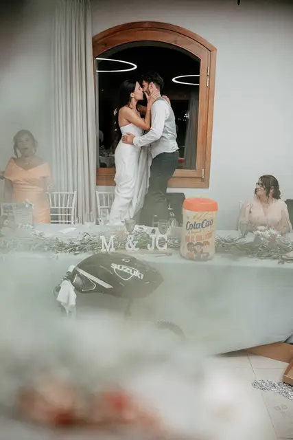 Reportaje boda Bodega Finca Calderon Requena banquete