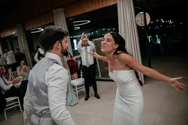 Reportaje boda Bodega Finca Calderon Requena banquete