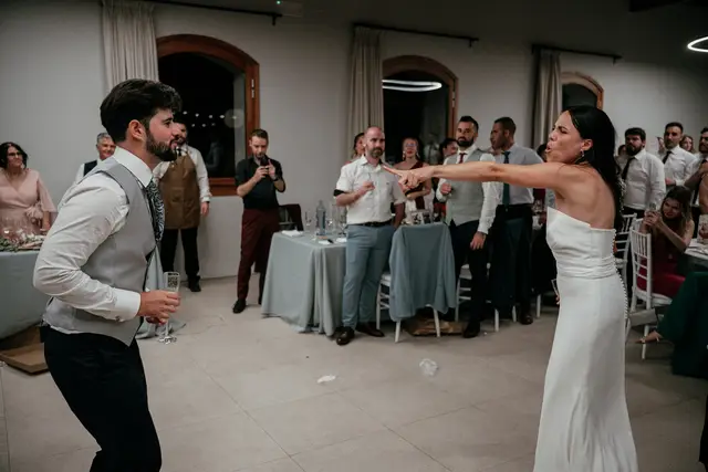 Reportaje boda Bodega Finca Calderon Requena banquete