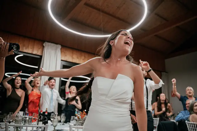 Reportaje boda Bodega Finca Calderon Requena banquete