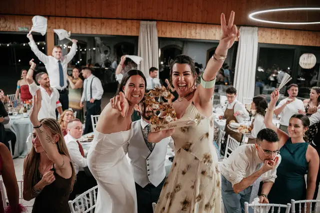 Reportaje boda Bodega Finca Calderon Requena banquete