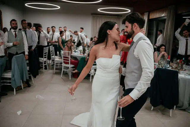 Reportaje boda Bodega Finca Calderon Requena banquete