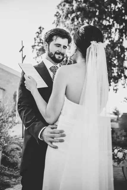 Reportaje boda Bodega Finca Calderon Requena ceremonia