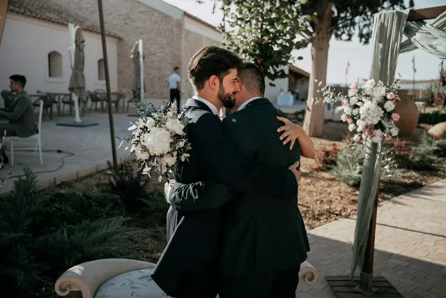 Reportaje boda Bodega Finca Calderon Requena ceremonia
