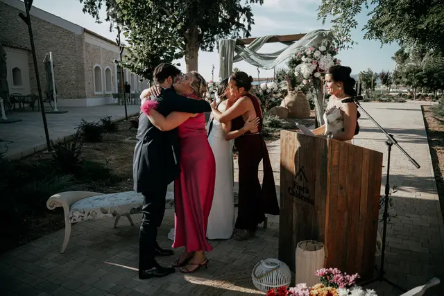 Reportaje boda Bodega Finca Calderon Requena ceremonia