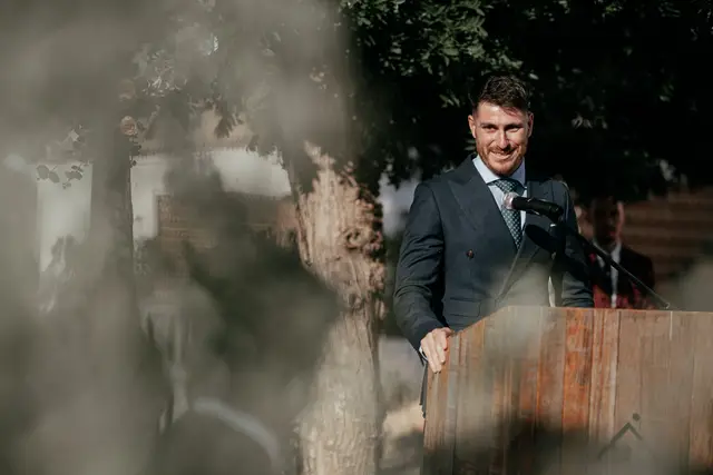 Reportaje boda Bodega Finca Calderon Requena ceremonia