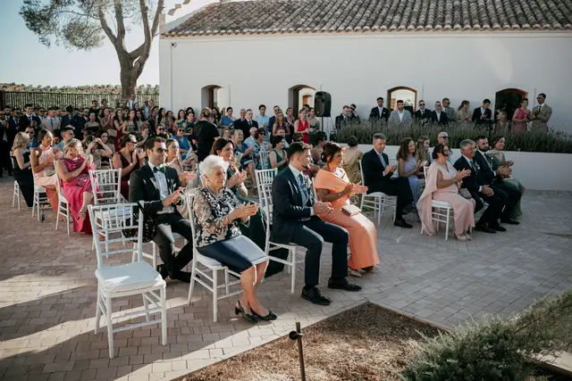Reportaje boda Bodega Finca Calderon Requena ceremonia