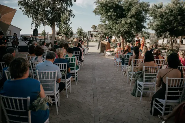 Reportaje boda Bodega Finca Calderon Requena ceremonia