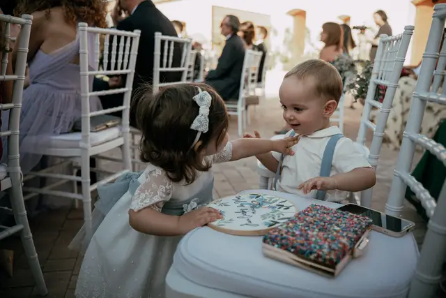 Reportaje boda Bodega Finca Calderon Requena ceremonia