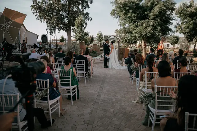 Reportaje boda Bodega Finca Calderon Requena ceremonia