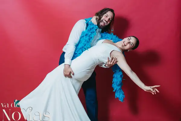 reportaje boda Huerta By Bonho photocall portada