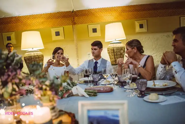 Cena, regalos y flashmob de Nuria y Luis